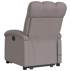 Acheter Maison Chic Fauteuil Relax pour salon, Fauteuil inclinable de massage électrique Taupe Tissu -GKD68006