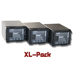 3x batteries vhbw Li-Ion 2400mAh (7.2 V) adaptées pour Canon Legria HF G40 comme BP-827.