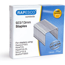 RAPESCO Agrafes 923/13, 1.000 pièces, galvanisé ()