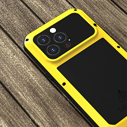 Coque en silicone, antichoc, anti-chute, anti-poussière jaune pour votre Apple iPhone 13 Pro 6.1 pouces