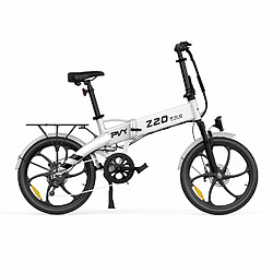 Vélo Électrique PVY Z20 Pro - Moteur 250W Batterie 36V10.4AH Autonomie 80KM Freins à Disque Mécaniques - Blanc