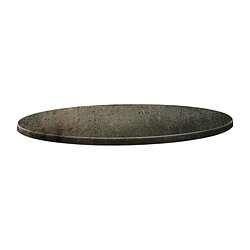 Topalit Plateau de table rond - 800 mm - Line beton