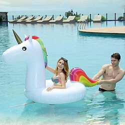 Wewoo Bouée Anneau de natation en forme de licorne gonflable, gonflé Taille: 260 x 115 x 120cm