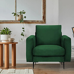 MAISON AUBERTIN Fauteuil Caruso Velours Vert 1 Place