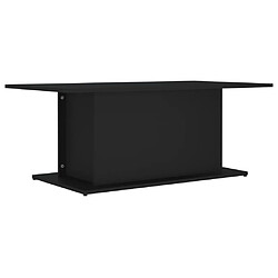 Maison Chic Tabls basse,Table Console pour salon Noir 102x55,5x40 cm Aggloméré -MN84637