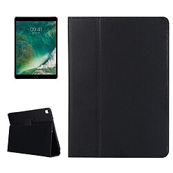 Wewoo Coque noir pour iPad Pro 10,5 pouces Litchi Texture double rabat horizontal en cuir avec étui