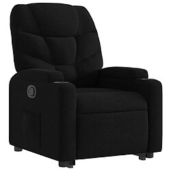 Avis vidaXL Fauteuil inclinable noir tissu