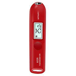 Thermomètre Infrarouge LCD Numérique Sans Stylo Capteur De Température Tactile Rouge