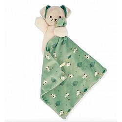 Kaloo Doudou Carre douceur Chien Vert - 18 cm