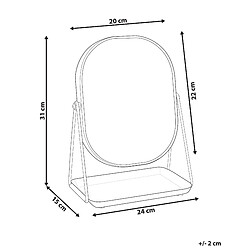 Avis Beliani Miroir de table CORREZE Rose doré