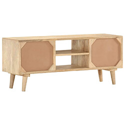 Acheter Maison Chic Meuble TV scandinave - Banc TV pour salon 110x30x45 cm Bois de manguier solide -MN67650