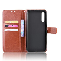 Acheter Wewoo Housse Coque Étui en cuir à rabat horizontal rétro Crazy Horse Texture pour Huawei Honor 9X / 9X Proavec support et fentes cartes et cadre photo marron