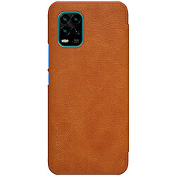 Etui en PU design unique marron pour votre Xiaomi Mi 10 Lite 5G/10 Youth 5G