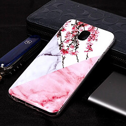 Wewoo Coque en TPU Marble Pattern pour Galaxy J8 2018 Fleur de prunier