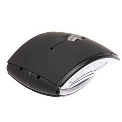 Acheter Wewoo Souris sans fil noir Sans 2.4GHz 800-1200-1600dpi Snap-in émetteur-récepteur pliage sans optique /