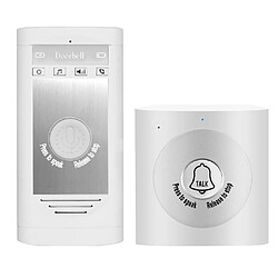 Acheter Interphone Sans Fil Sonnette De Conversation Bidirectionnelle Interphone Blanc-Argent