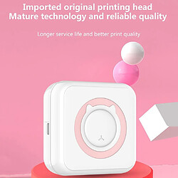 Yonis Mini Imprimante Photo Bluetooth Rose Portable pas cher