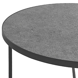 Beliani Table d'appoint Table basse MDF Gris MELODY pas cher