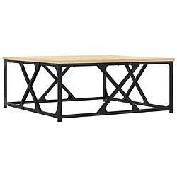 vidaXL Table basse chêne sonoma 70x70x30 cm bois d'ingénierie