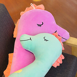 Universal (violet) peluche hippocampe géant de 80 cm couleur douce peluche poupée kawaii chambre décoration dessin animé coussin coussin cadeau pour les enfants | oreiller de luxe