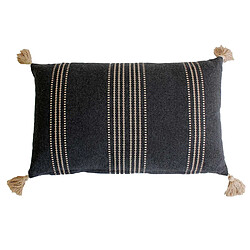 Coussin Linéa Gris Foncé 30 x 50 cm - Enjoy Home