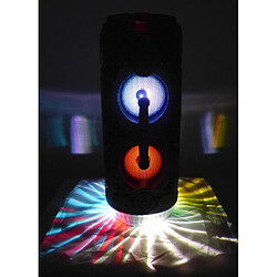 Inovalley Enceinte lumineuse Bluetooth KARAOKE 400W LIGHTSOUND pas cher