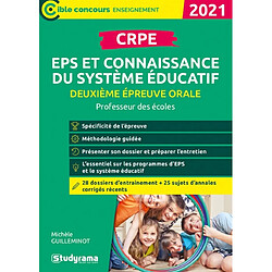 CRPE, deuxième épreuve orale, EPS et connaissance du système éducatif : professeur des écoles : 2021