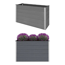 vidaXL Lit surélevé de jardin WPC 150x50x91 cm Gris