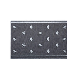 Acheter Beliani Tapis d'extérieur au motif étoilé gris foncé 120 x 180 cm LATUR