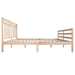 Acheter vidaXL Cadre de lit sans matelas bois massif