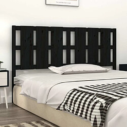 Avis Maison Chic Tête de lit scandinave pour lit adulte,Meuble de chambre Noir 185,5x4x100 cm Bois massif de pin -MN26025