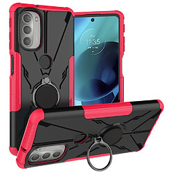 Coque en TPU anti-chute avec béquille pour votre Motorola Moto G51 5G - rose