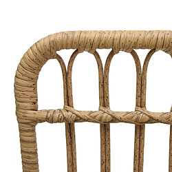 Maison Chic Chaise de jardin - Fauteuil d'extérieur Résine tressée Marron clair -MN32411 pas cher