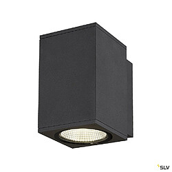 Slv Applique extérieure SQUARE, carré, anthracite avec LED intégrée, 35W, 3000K/4000K, IP65 - Taille M