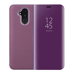 Wewoo Étui en cuir PU avec rabat horizontal Clear View pour Huawei Mate 20 Lite, avec support (Violet)