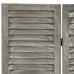 Maison Chic Paravent/Cloison de séparation 6 panneaux Gris 214x166 cm Bois solide -MN78226 pas cher