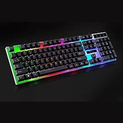 Wewoo Clavier QWERTY noir ZGB G21 104 Touches USB Filaire Mécanique Coloré Rétro-Éclairage Bureau Ordinateur Gaming