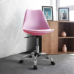 Chaise de bureau / pivotante FANCY PRO rose hjh OFFICE pas cher