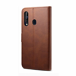 Avis Wewoo Housse Coque Pour Galaxy A60 GUSSIM Business Style Étui en cuir à rabat horizontal avec support et fentes cartes et portefeuille marron