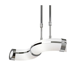 Acheter Luminaire Center Plafonnier Guss Blanc, Chrome poli