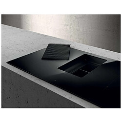 Table de cuisson aspirante induction 83cm 4 feux 7400w noir - PRF0182322 - ELICA pas cher