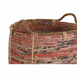 Acheter Set de basket DKD Home Decor Pêche Naturel Boho 52 x 52 x 58 cm