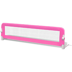 vidaXL Barrière de lit pour enfants 150x42 cm Rose