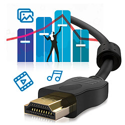 Avis Avizar Câble HDMI Mâle vers VGA Mâle 15 Broches 1.8m Transmission Audio et Vidéo Noir