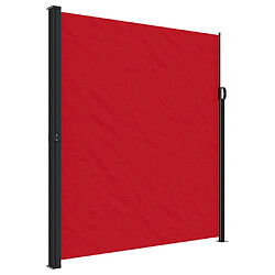 Maison Chic Auvent latéral rétractable | Store latéral | Brise-vue latéral rouge 220x500 cm -GKD55295