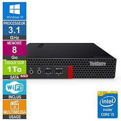 Lenovo M910x Tiny i5-6500T 3.10GHz 8Go/1To SSD Wifi W10 - Reconditionné