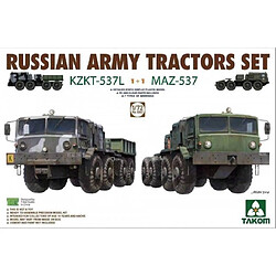 Takom Maquette Camion Russian Army Tractors Set Kzkt-537l 1+1 Maz-537