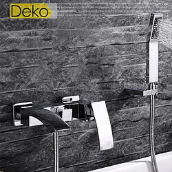 iDeko® Robinet Mitigeur baignoire avec pommeau de douche salle de bains Lavabo Style nouveauté Haut de gamme 1 trous S-Z18