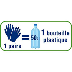 MAPA - Travaux Courants Fibres Recyclées - Gants de Jardinage Multi-Usages Fibres Recyclées - Flexibles et Résistants - Taille 8/L