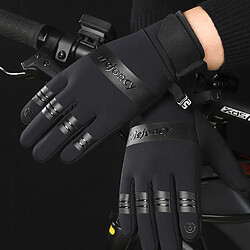 INF Gants d'hiver chauds coupe-vent/imperméables pour écran tactile Black L